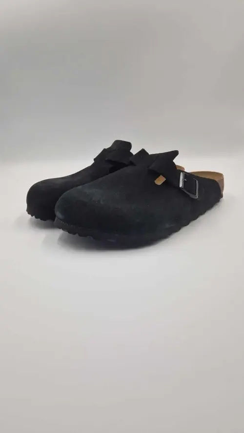 Birkenstock Boston Suede Black