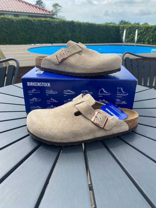 Birkenstock Boston Suede Taupe