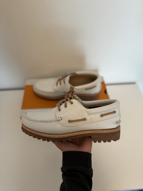 Timberland Authentic 3 Eye Boat Shoe White