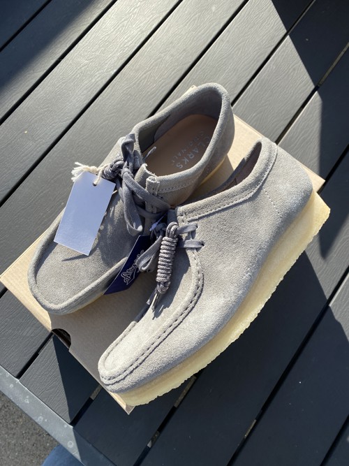 Clarks Wallabee Grey Suede