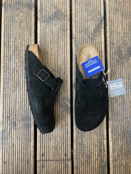 Birkenstock Boston Suede Black