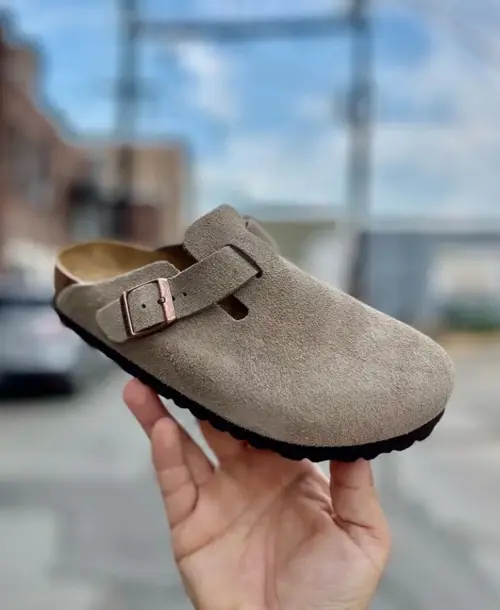 Birkenstock Boston Suede Taupe