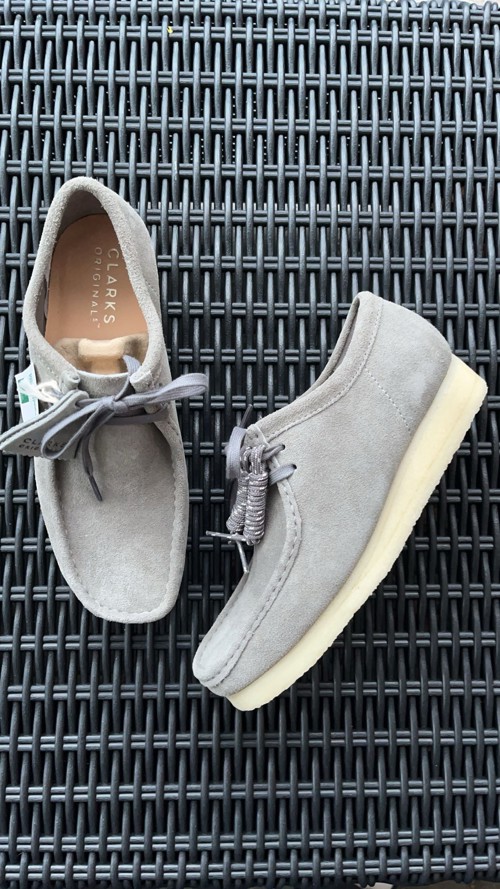 Clarks Wallabee Dark Grey Suede