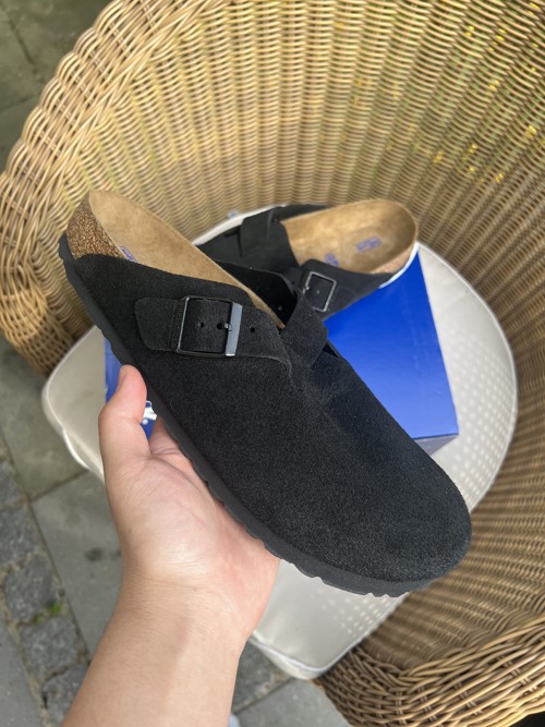 Birkenstock Boston Suede Black