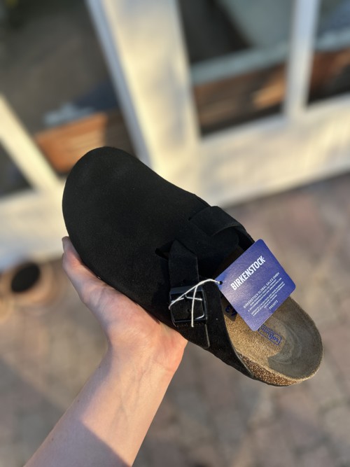 Birkenstock Boston Suede Black