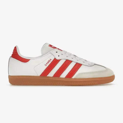adidas samba-og White Solar Red Gum