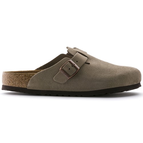 birkenstock boston Suede Taupe