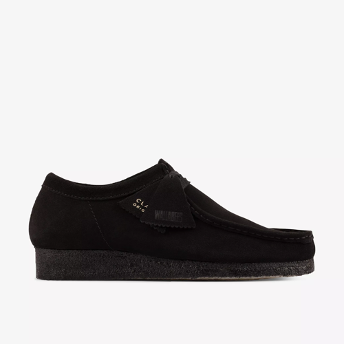 clarks wallabee Black Suede