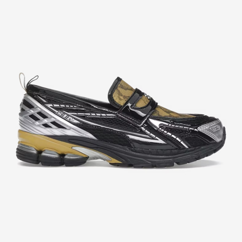 GANNI Black Fall Leaf Snakeskin