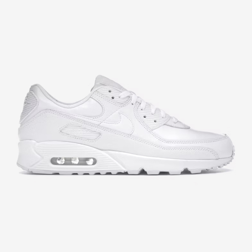 nike air-max-90 Leather Triple White