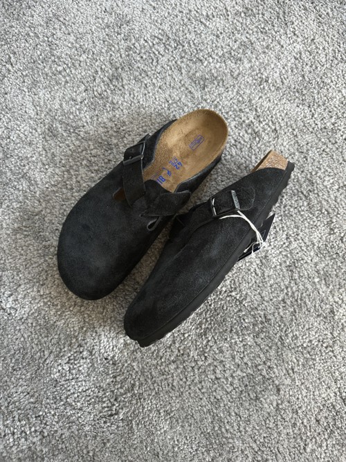 Birkenstock Boston Suede Black