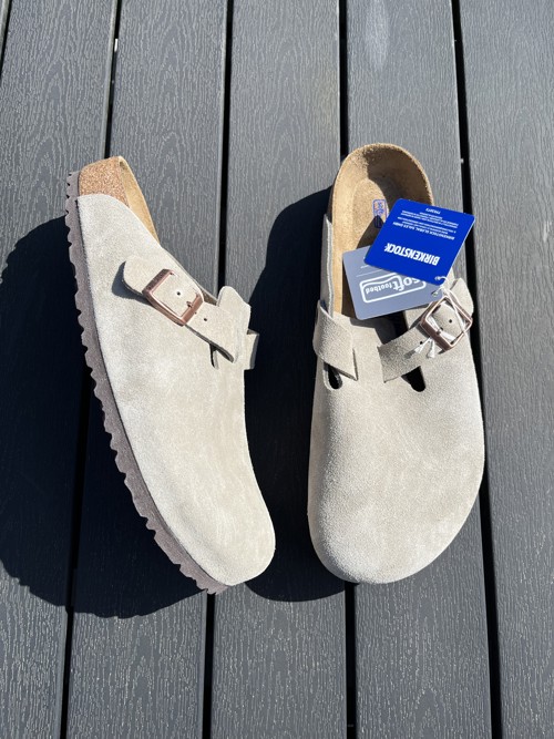 Birkenstock Boston Suede Taupe