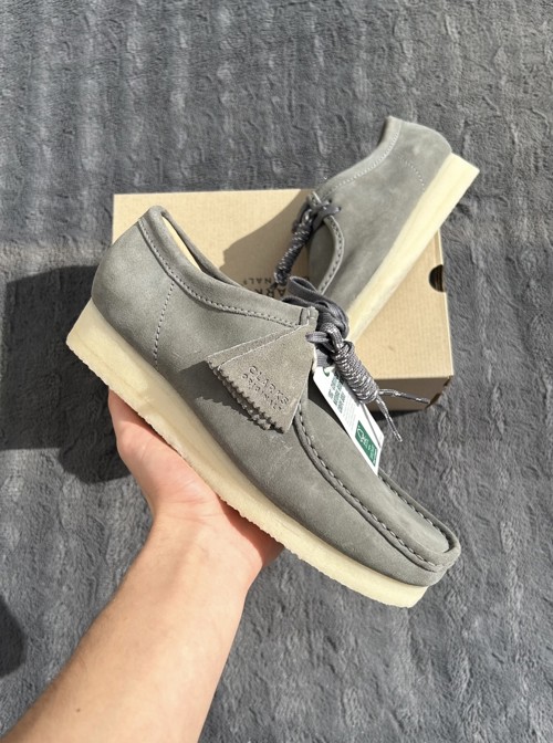 Clarks Wallabee Grey Suede