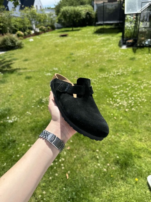 Birkenstock Boston Suede Black