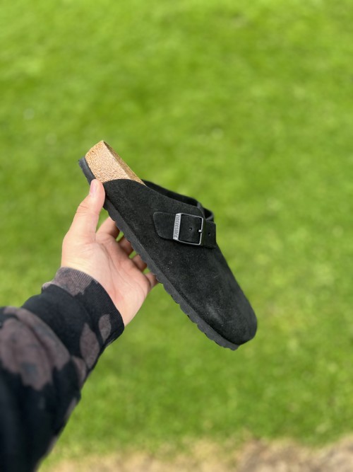 Birkenstock Boston Suede Black