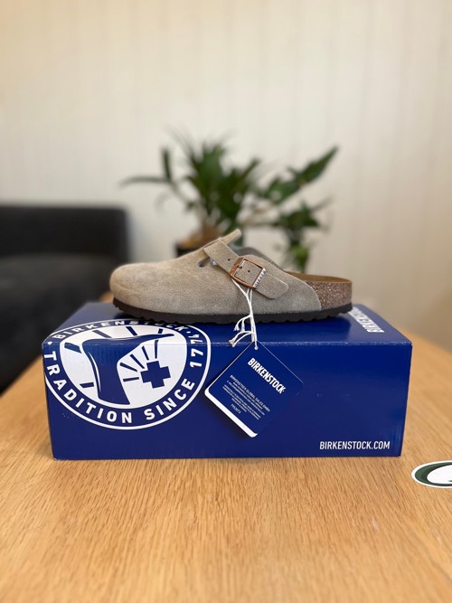 Birkenstock Boston Suede Taupe