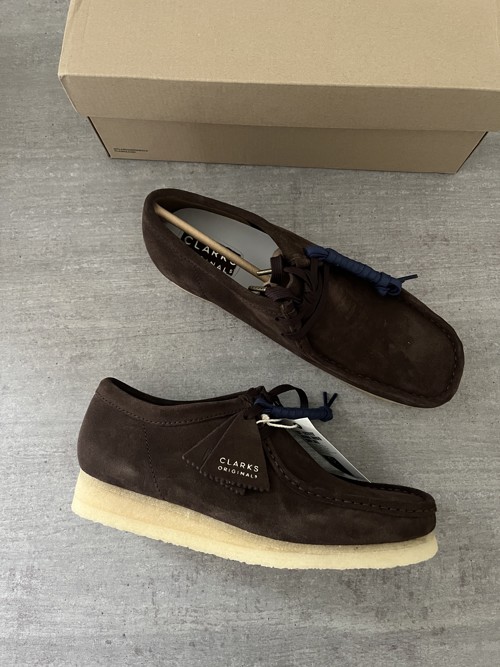 Clarks Wallabee Dark Brown Suede