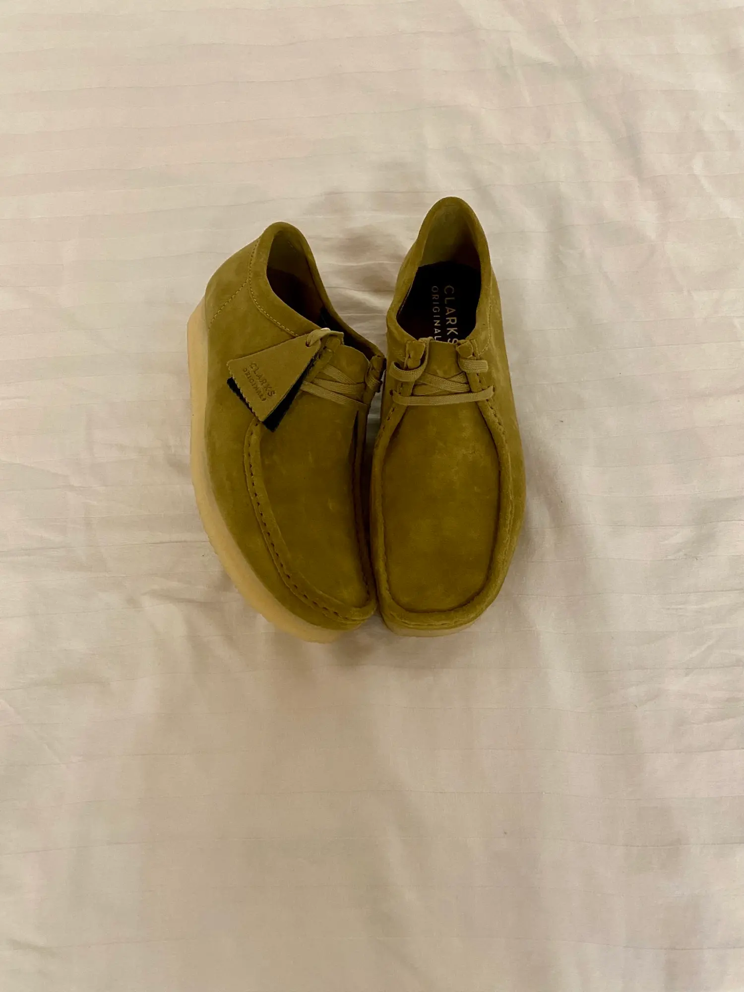 Clarks Wallabee Oliven Grøn