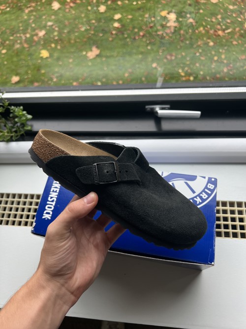 Birkenstock Boston Suede Black