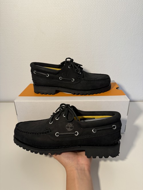 Timberland Authentic 3 Eye Boat Shoe Black