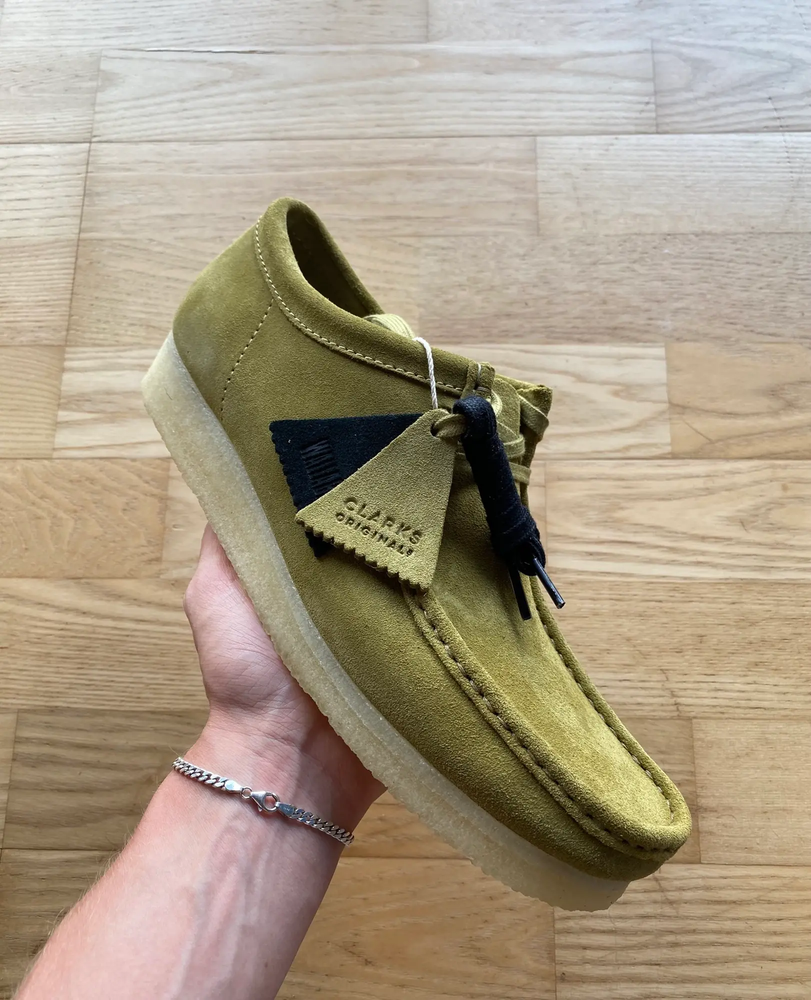 Clarks Wallabee Oliven Grøn