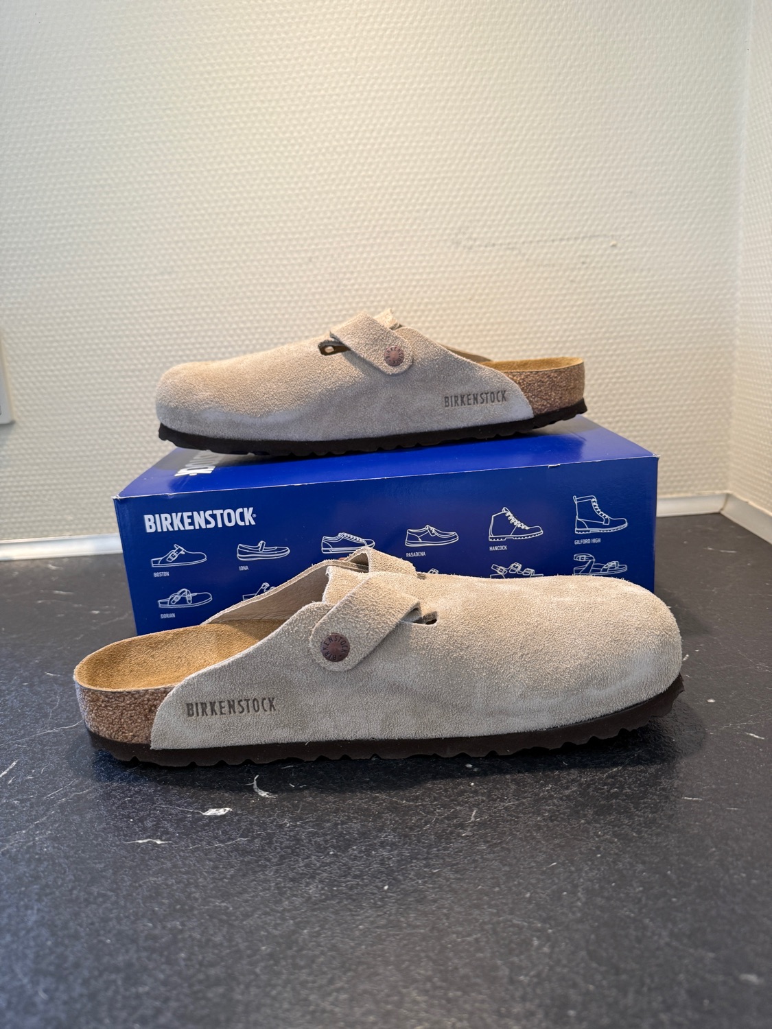 Birkenstock Boston Suede Taupe