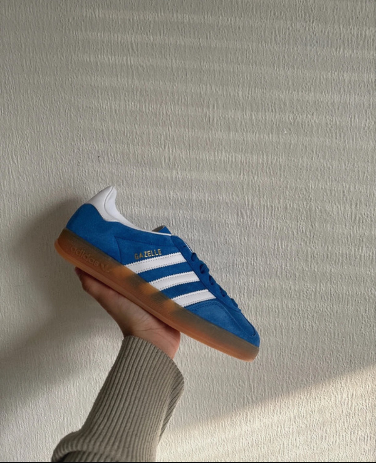 Adidas Gazelle Blue Fusion / Cloud White / Gold Metallic