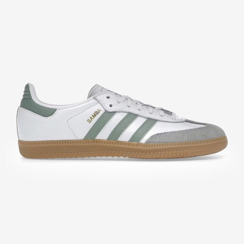 Adidas Samba OG Cloud White Silver Green