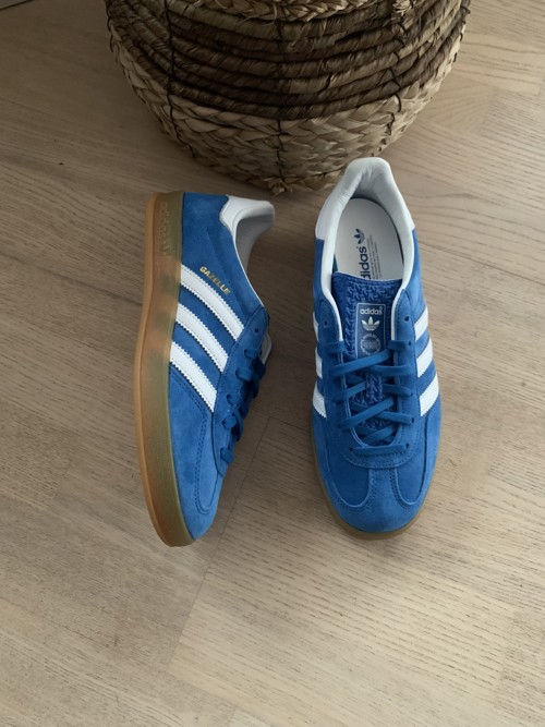 Adidas Gazelle Blue Fusion / Cloud White / Gold Metallic