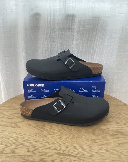 Birkenstock Boston Suede Black