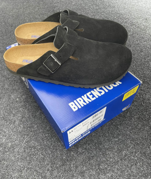 Birkenstock Boston Suede Black