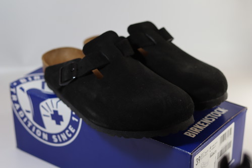 Birkenstock Boston Suede Black