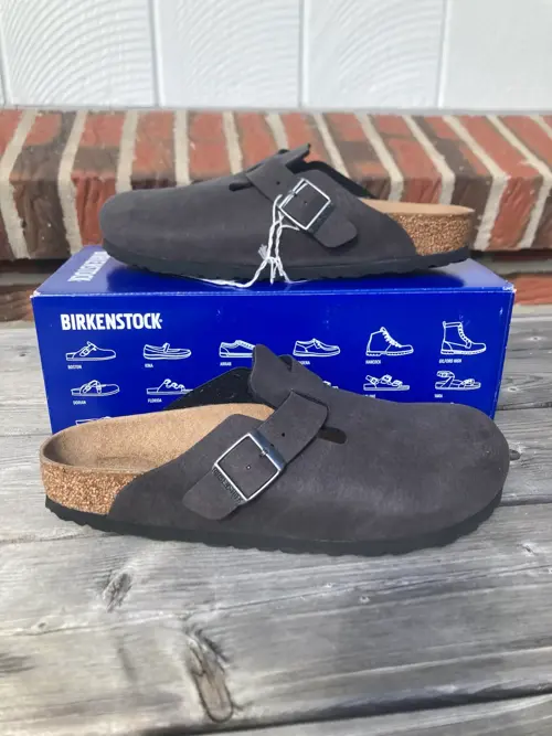 Birkenstock Boston Suede Black