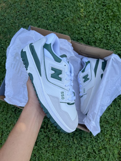 New Balance 550 Green / White