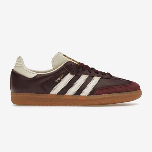 Adidas Samba OG Maroon / Cream White / Gold Metallic