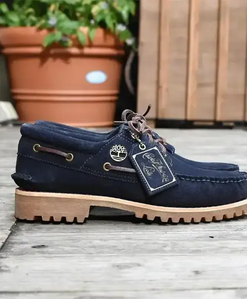 Timberland Authentic 3 Eye Boat Shoe Navy Blue