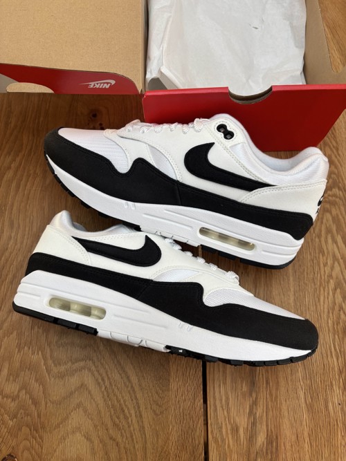 Nike Air Max 1 White Black Neutral Grey