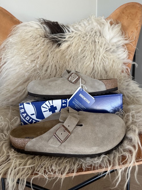 Birkenstock Boston Suede Taupe