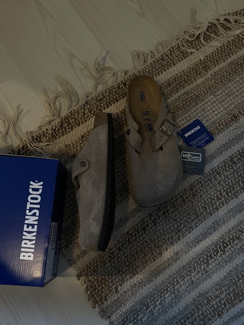 Birkenstock Boston Suede Taupe