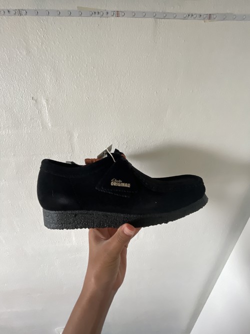 Clarks Wallabee Black Suede